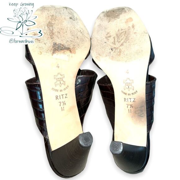 Brighton Ritz 3” Heel Sandals Size 7.5 - Picture 6 of 8